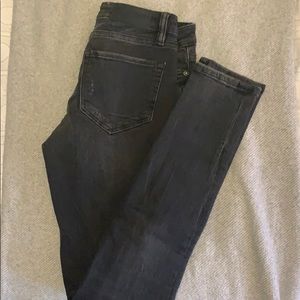 All Saints black distressed jeans
